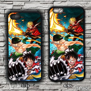 Ốp Lưng Điện Thoại Iphone 5/5s 6/6s 6+/6s+ 7/8 7+/8+ X/Xs - Ốp Lưng One Piece Luffy Zoro Sanji