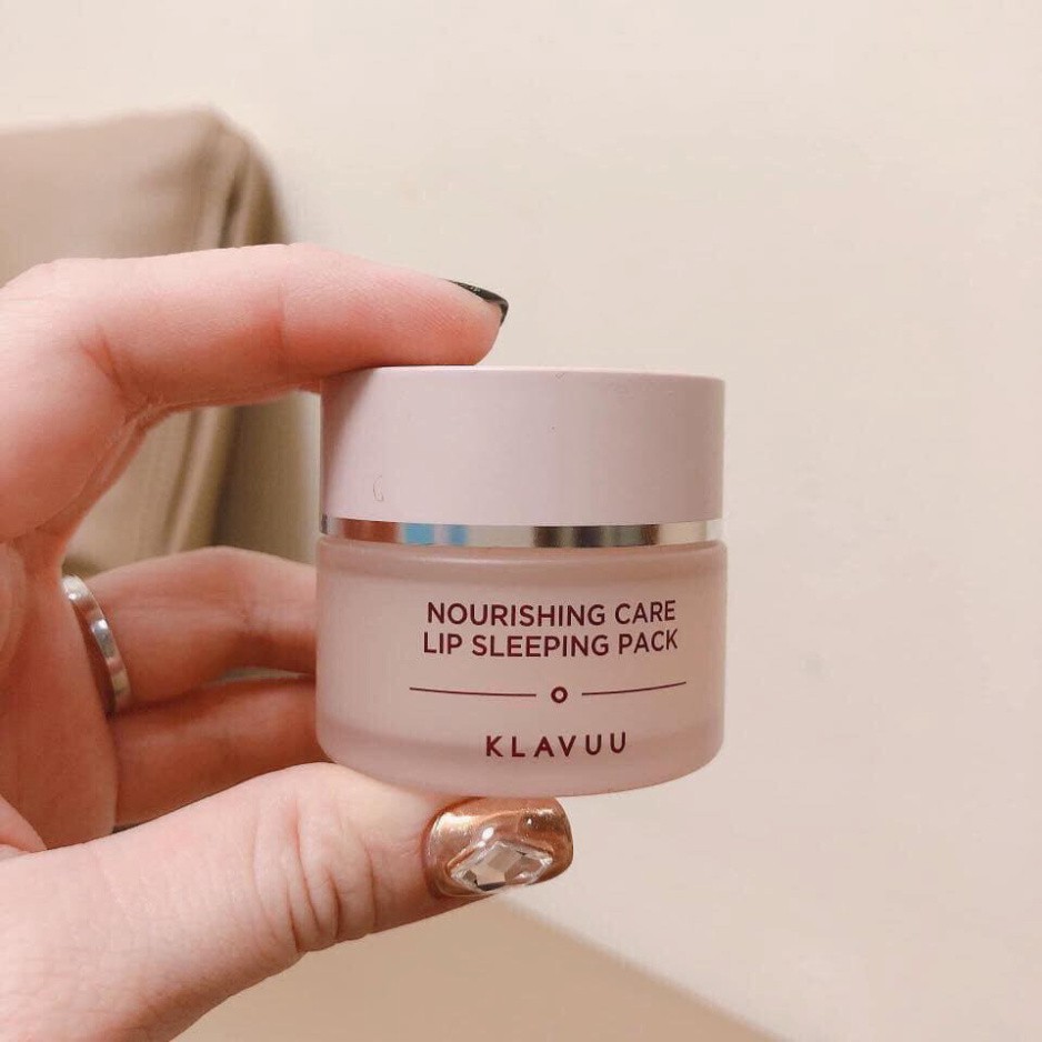 Mặt nạ môi Klavuu Nourishing Care Lip Sleeping Pack 200g giảm thâm môi hiệu quả - HanZy Store