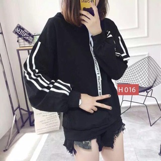 Hoodie nỉ bông 3 sọc