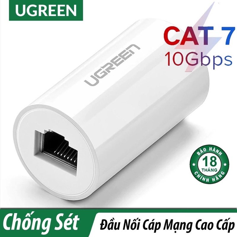 Đầu nối mạng Lan Ugreen 20391 chuẩn RJ45 chống sét tốc độ 10GB cao cấp
