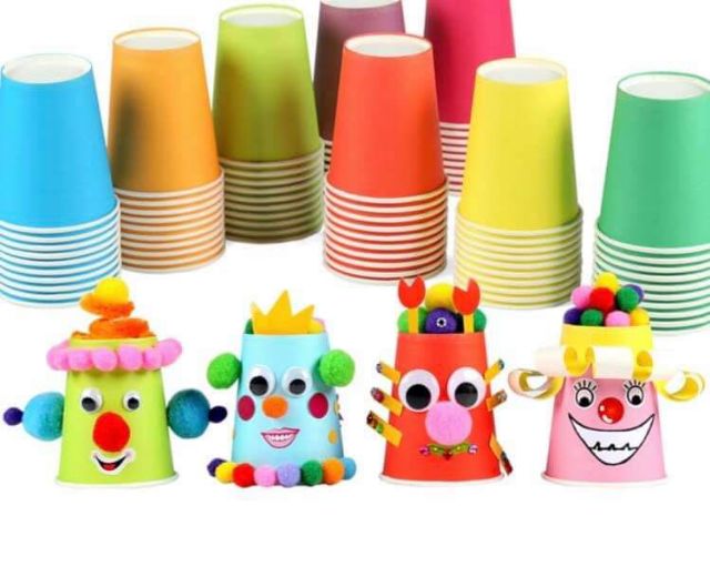 Ly giấy màu 10 cái