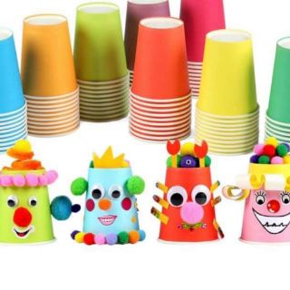 Ly giấy màu 10 cái