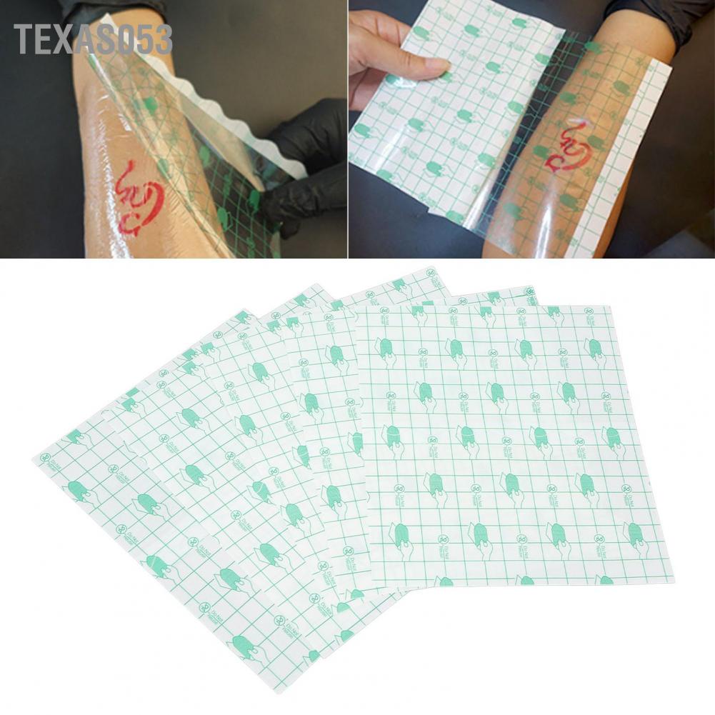 Hàng HOT 5pcs Miếng dán bảo vệ hình xăm chống thấm nước chất lượng cao Băng Keo Chăm Sóc Sau Khi Hình Xăm Chuyên Nghiệp Cho Nam Nữ【Texas053】