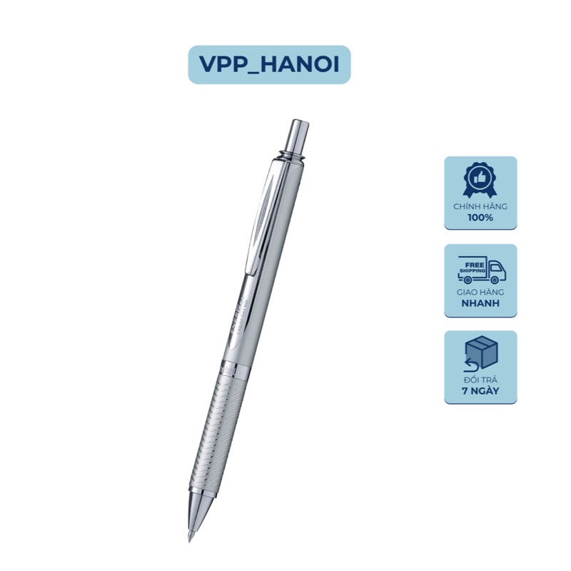 Bút ký cao cấp Pentel BL407-C đầu bấm 0.7mm mực xanh kèm hộp sang trọng