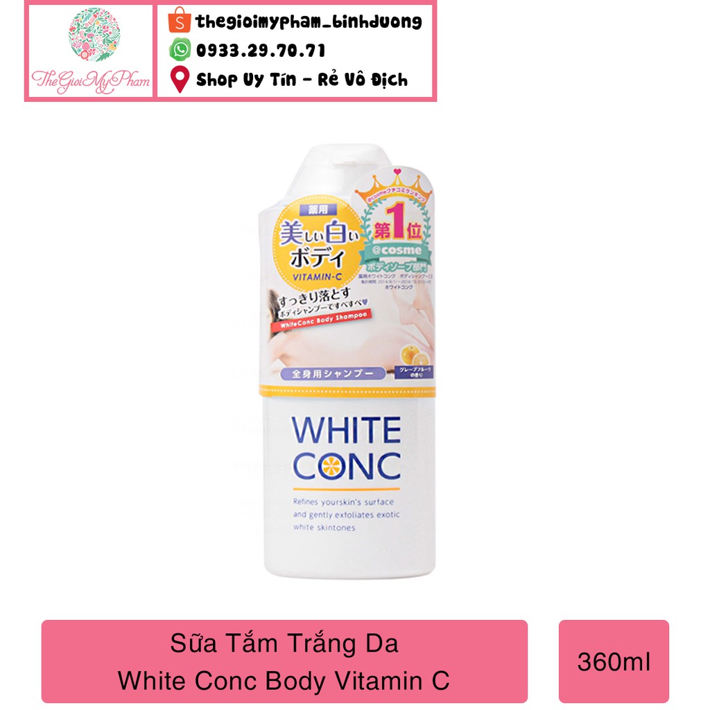 Sữa Tắm White ConC Body Shampoo 360ml