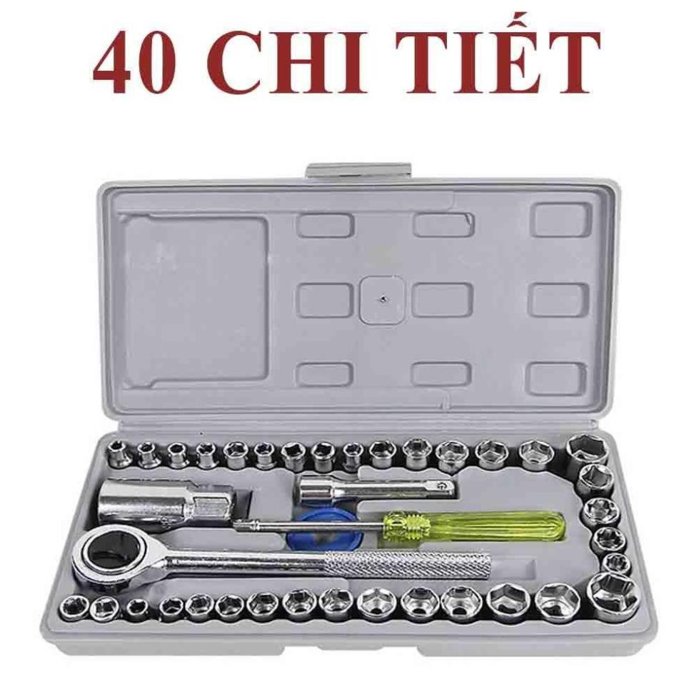 Siêu Sale - bộ khẩu mở siết ốc thông minh,Bộ khẩu mở siết ốc 40 chi tiết -  Bảo hành 1 đổi 1