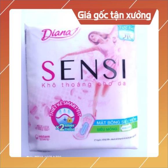 [ICLN9 giảm 5K cho đơn hàng 50k]  Băng vệ sinh Diana Sensi mặt bông siêu mềm ban ngày, hàng ngày [HÀNG CHÍNH HÃNG]