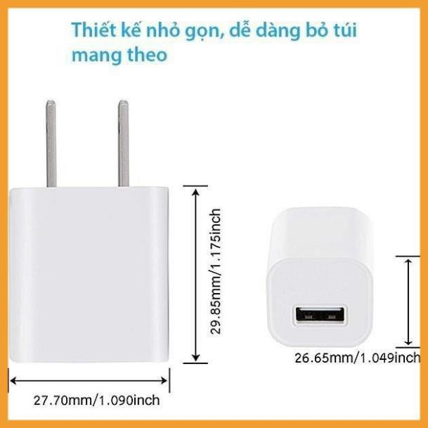 [Mã ELORDER5 giảm 10k đơn 20k] [Giá Gốc] Cục sạc/ Củ sạc iPhone/USB/Adroid A21 tương thich mọi thiết bị qua cổng USB