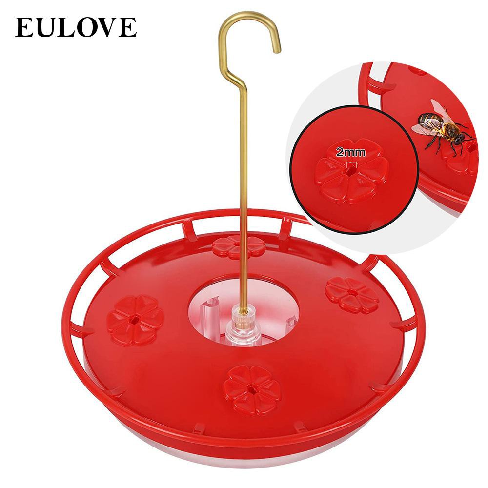 eulove 12 oz Hanging Red Bird Feeders Home Garden Decor Bird Feeder Tree Decorations Great