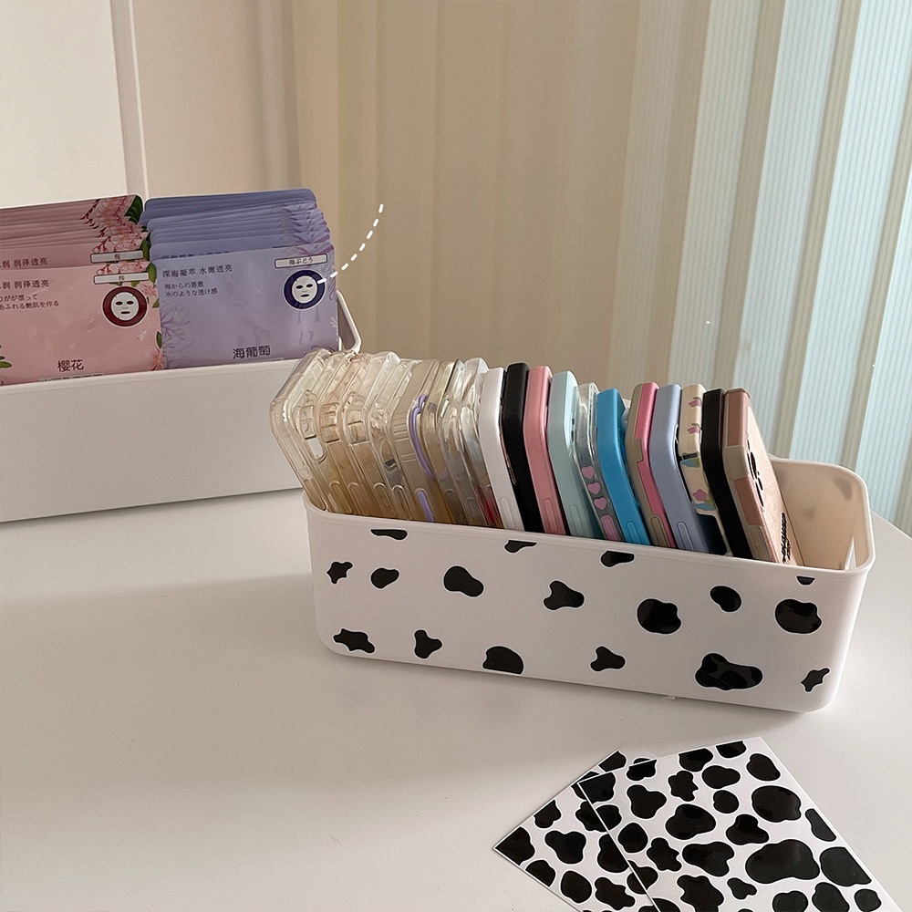 Hộp đựng mỹ phẩm có giá đỡ gắn tường đa năng/ Nhãn dán độc đáo tùy chọn (có bán lẻ)