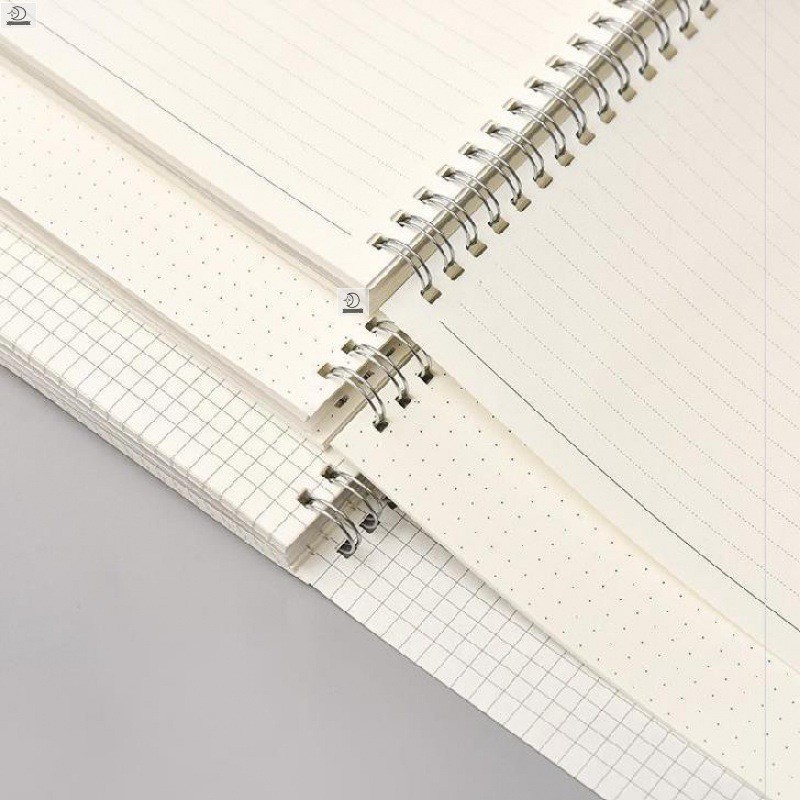 Sổ gáy lò xo bìa trong - Sổ tay giấy Dot/Grid/Line/Plank-Sổ ghi chép - Làm bullet journal A6/A5/B5