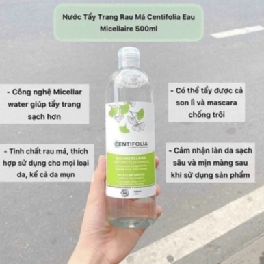 [AUTH] NƯỚC TẨY TRANG RAU MÁ CENTIFOLIA