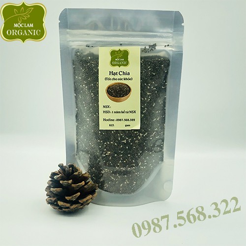 Hạt chia cao cấp giàu dinh dưỡng Mộc Lam Túi zíp 500g - 1kg