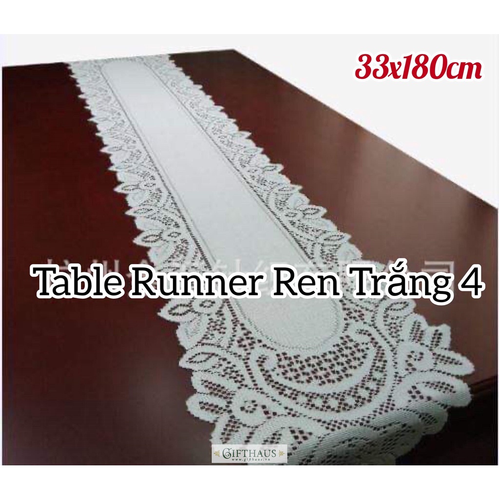 Table runner ren trải bàn giữa