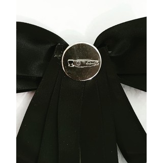 Nơ cài áo đen đính đá handmade - PhukienSolmi