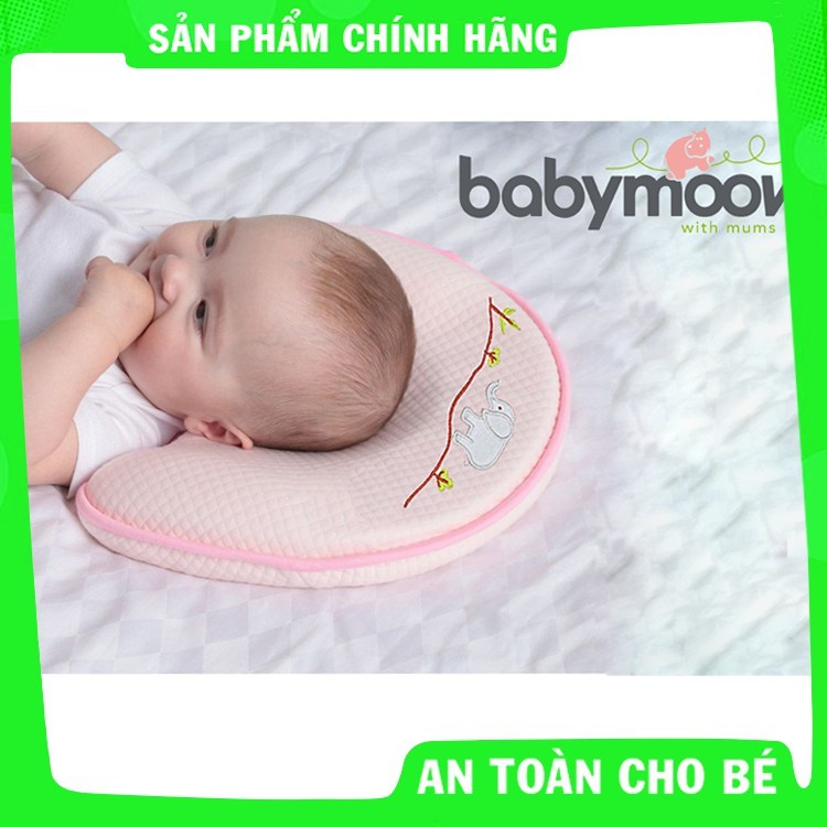 Gối cao su non chống méo đầu trào ngược Babymoov cho bé