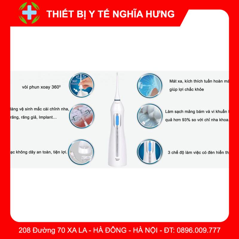 Máy tăm nước du lịch Procare KHD13 - Bảo hành 1 năm - 4 đầu tăm