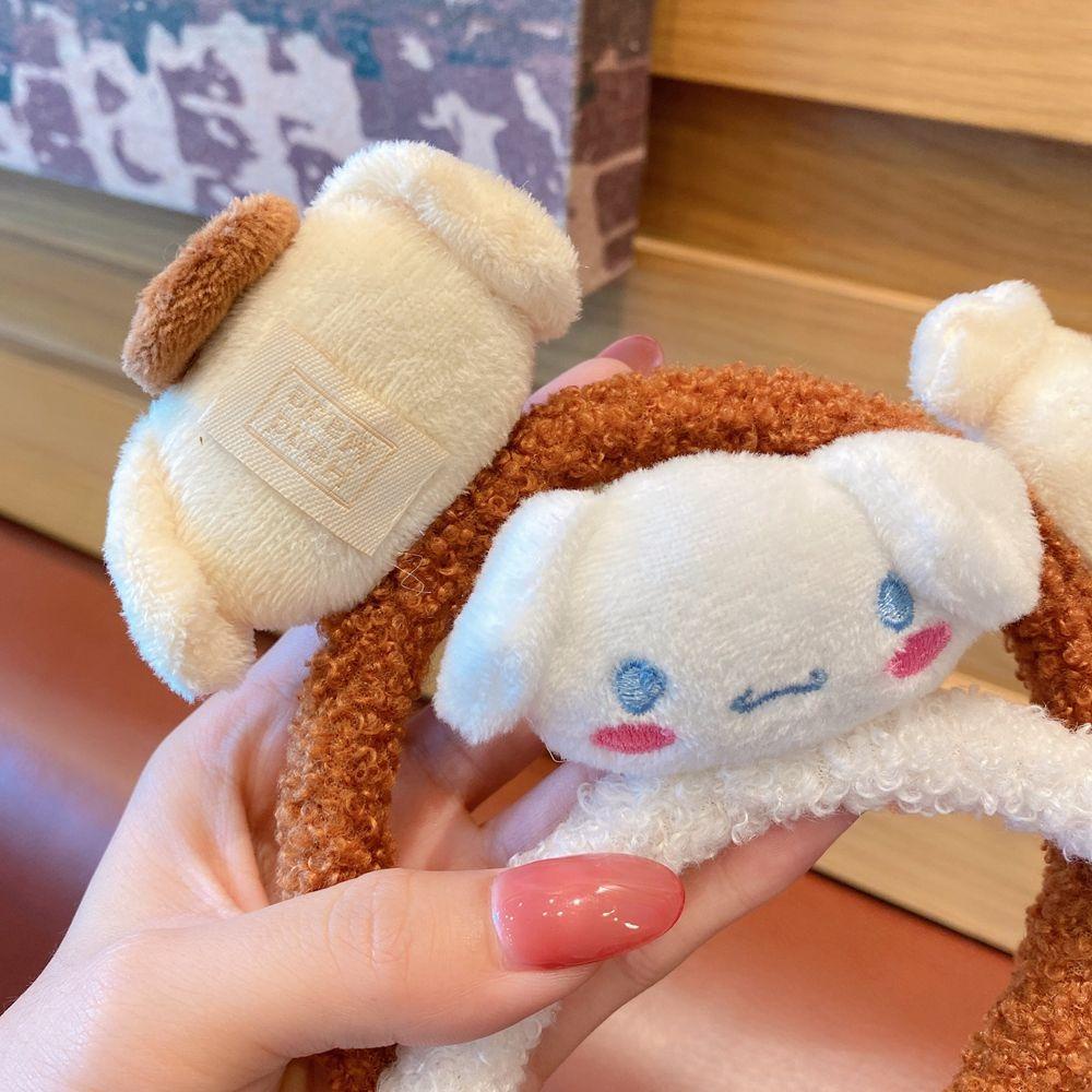 TWINKLE Băng Đô Rửa Mặt Trang Điểm Thiết Kế Búp Bê Hoạt Hình Bằng Vải Lông Dành Cho