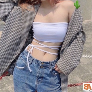 Áo ống quấn bụng mặc được 2 kiểu
