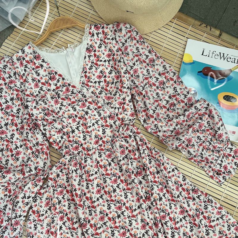 MAXI  HOA VIỀN REN