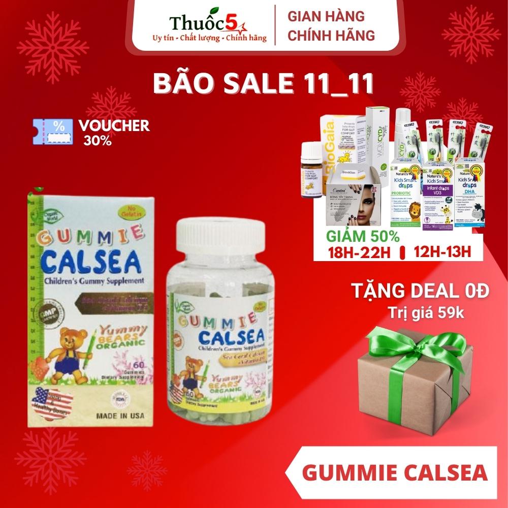 [GIÁ GỐC] Gummie Calsea – Tăng chiều cao nhờ canxi từ san hô và vitamin D3 - Hộp 60 viên