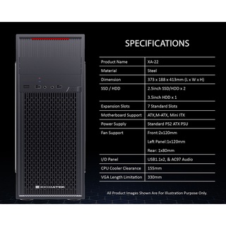 Vỏ case máy tính văn phòng Xigmatek XA-20 (XA-22)