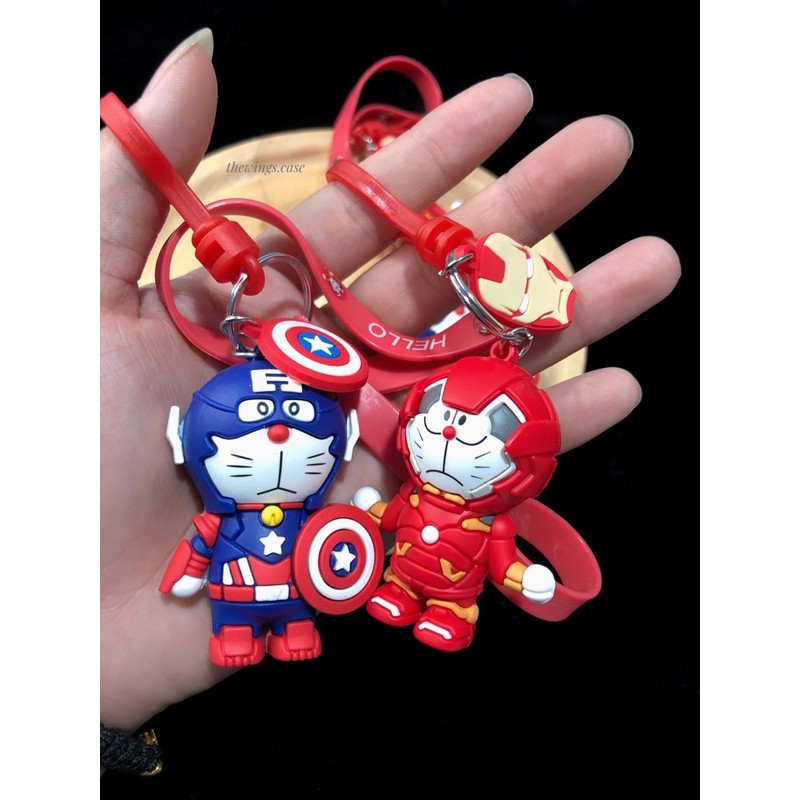 Móc Khóa Doraemon x Marvel