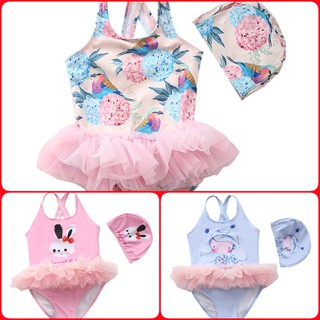 ĐỒ BƠI BÉ GÁI 2 MÃNH TAY LỠ TỪ 1 - 5 TUỔI