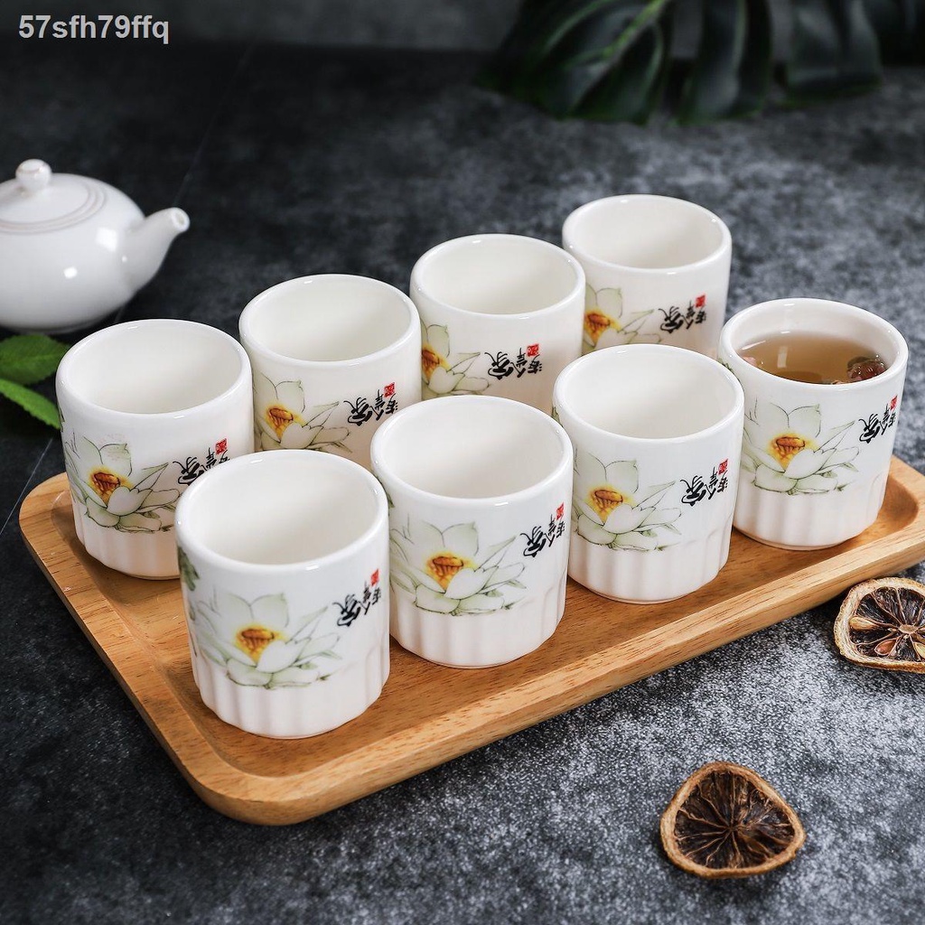 ✚¤2-10 cái tách trà chén trà chén trà chén trà dùng trong gia đình bộ ấm chén trà phòng khách hiện đại chén trà