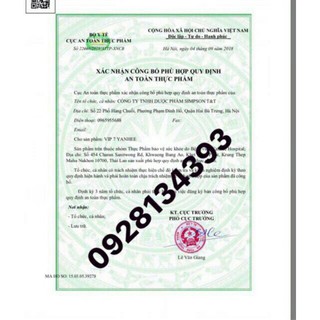 (CHÍNH HÃNG) THUỐC GIẢM CÂN YANHEE THÁI LAN