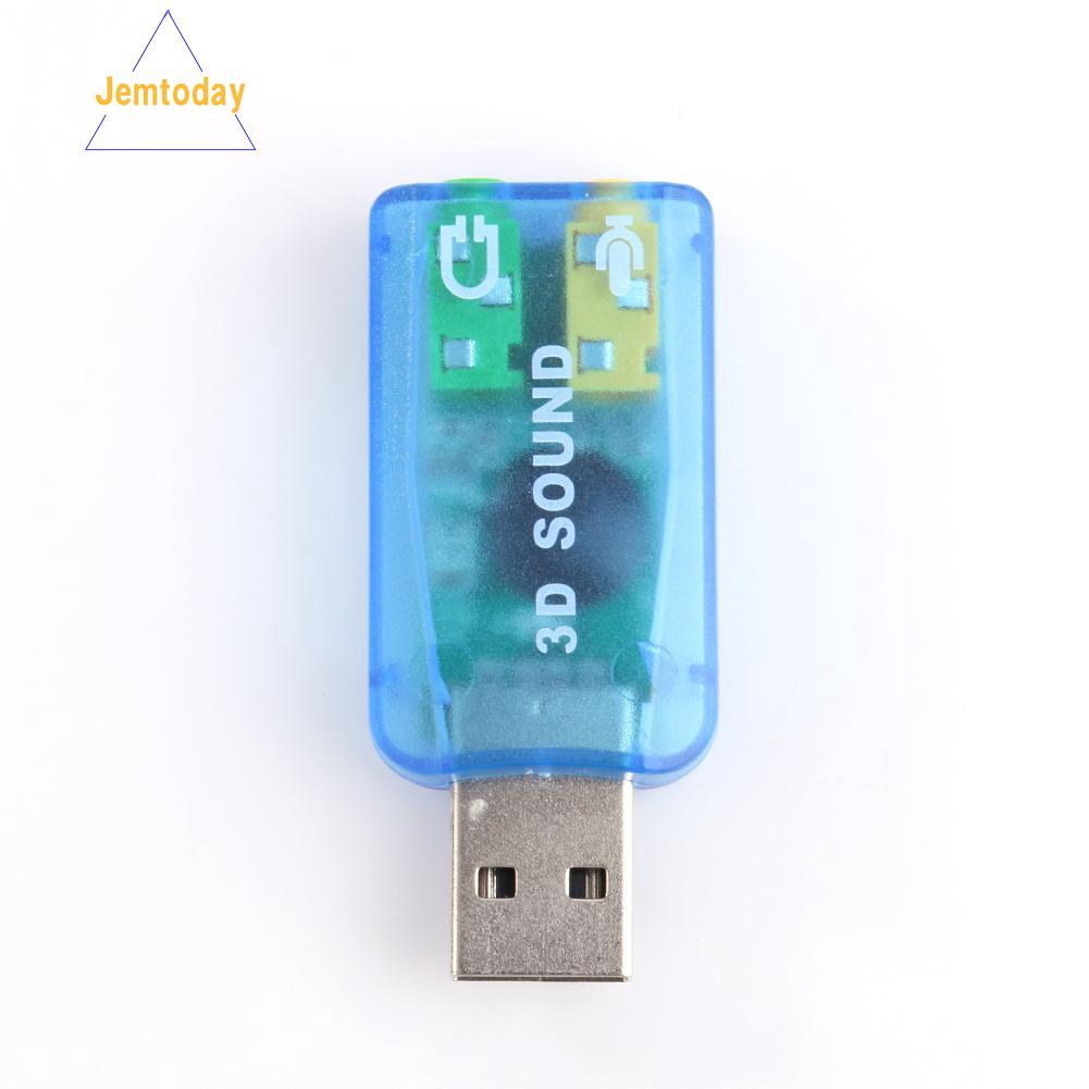✿Jemtoday✿External USB Sound Card 3D Audio Headset Microphone Adapter for PC Desktop | BigBuy360 - bigbuy360.vn