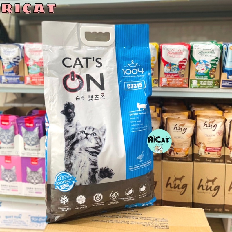 Thức ăn hạt CATS ON Túi 1kg | Hạt CatsOn dinh dưỡng cân bằng cho Mèo