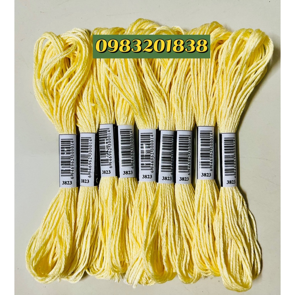 Chỉ cotton thêu tranh chữ thập mã chuẩn DMC