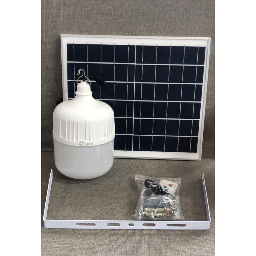 ĐÈN Led Năng Lượng Mặt Trời 200w, Kích Thước Pin Lớn- Ánh Sáng Trắng - Phiên bản mini.