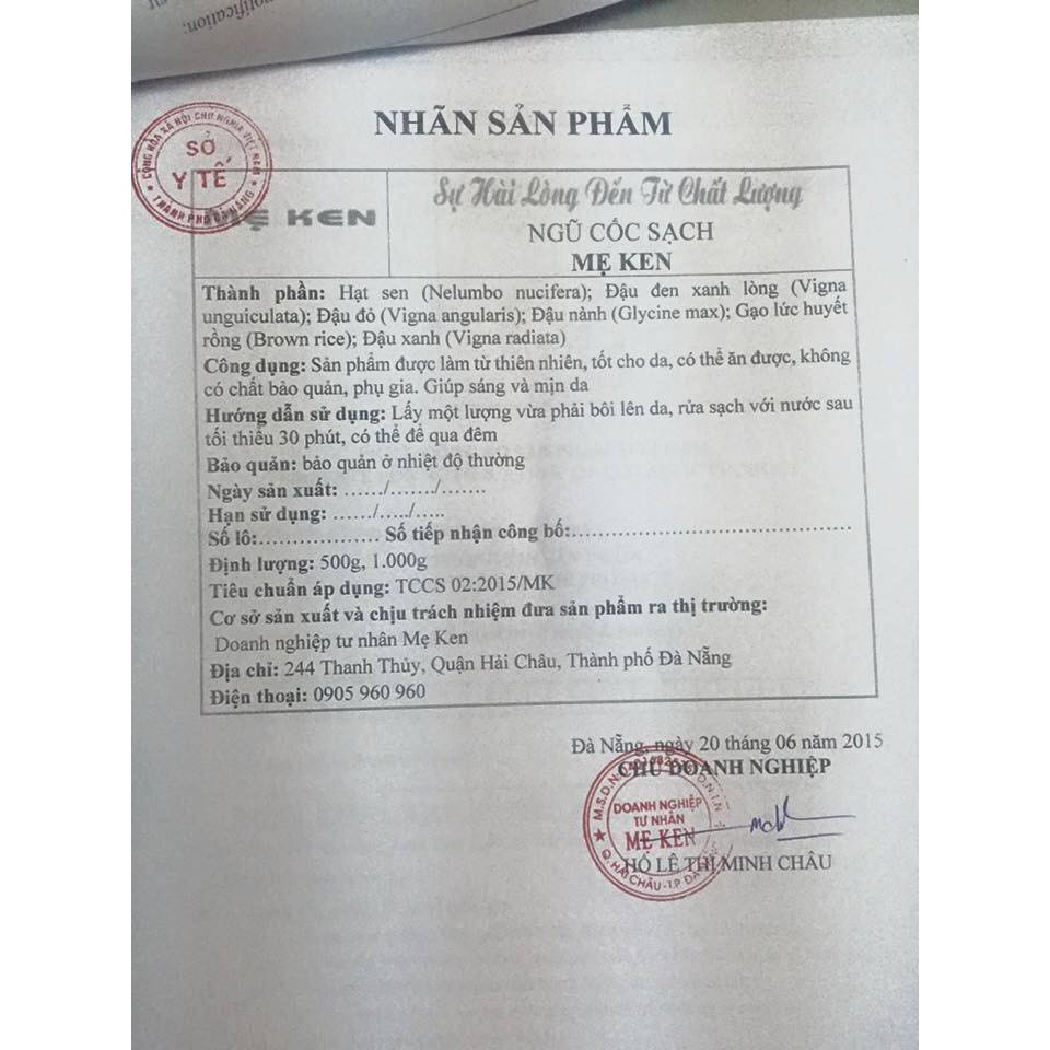 Bột Ngũ Cốc Dinh Dưỡng Chất Lượng Sạch Mẹ Ken, Tốt Cho Trẻ Em, Người Ăn Kiêng giảm Cân, Bà Bầu, Lợi Sữa Mẹ Sau Sinh