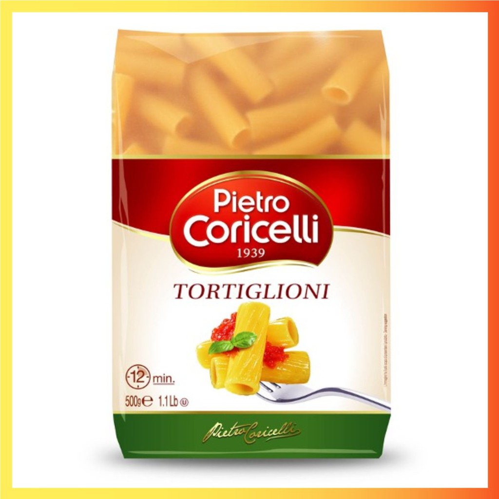 Hàng Nhập Khẩu Nui ống lớn  Tortiglioni Pietro Coricelli 12 Gói x 500gr