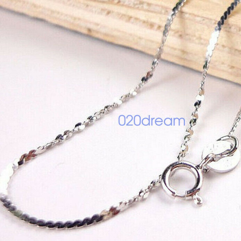 【Còn hàng】 100% Dây chuyền bạc 925 Chuỗi vòng cổ Ngôi sao Dát mỏng Ý Tất cả các kích cỡ Món quà dành cho phụ nữ
