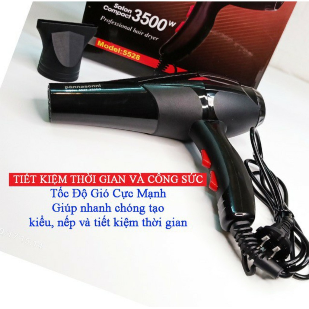 (Thanh Lý - Nghỉ Bán) MÁY SẤY TÓC Công Suất Lớn 2 Chiều Nóng Lạnh-3500W ( tặng kèm đầu thổi)