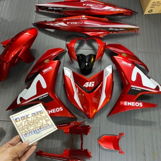 Dàn áo Ex150 đỏ candy nhiều mẫu tem