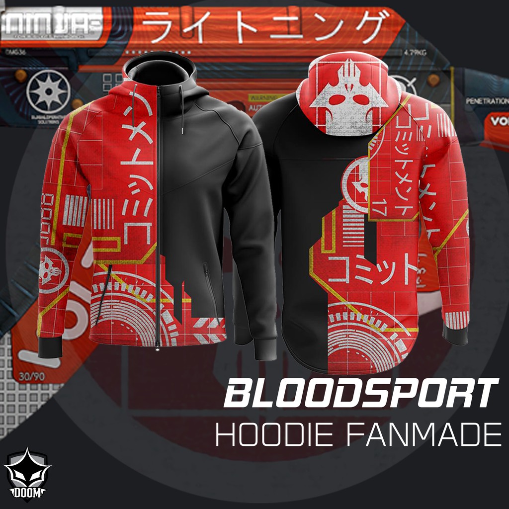 Áo khoác Hoodie Zipper Blood Spot