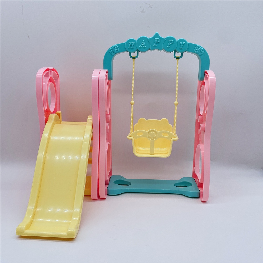 Bộ Đồ Chơi Cầu Trượt + Xích Đu Cho Nhà Búp Bê