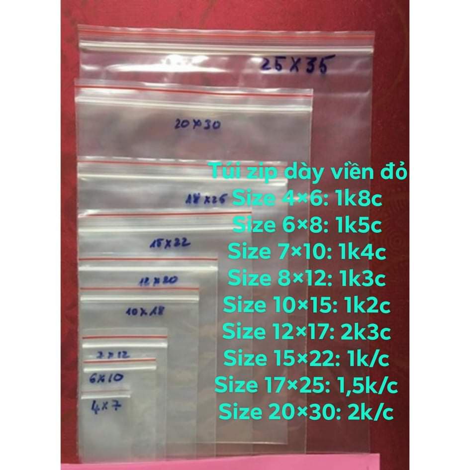 TÚI ZIP đựng đồ