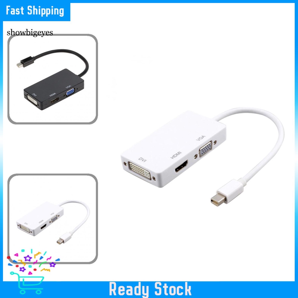 Dây Cáp Chuyển Đổi 3 Trong 1 Từ Cổng Display Port Sang Hdmi-Compatible Vga Dvi