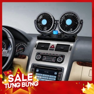 [FREE SHIP] 💥[BẢO HÀNH 1 NĂM]💥Quạt đôi xoay 360 độ thông minh trên ô tô nguồn 12V 💥SIÊU HOT💥