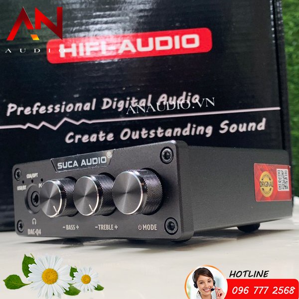 Bộ giải mã DAC Q4 Phiên bản 2022  - Đọc Trực Tiếp USB/ Bluetooth- Tặng ngay dây quang Liton