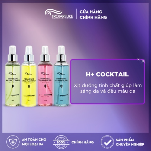 TROIAREUKE - Xit khoáng Troiareuke H+ Cocktail khắc phục các vấn đề của da