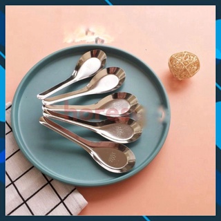 Set 5 thìa inox ăn cơm, ăn phở hoàng gia cán dài GDTI