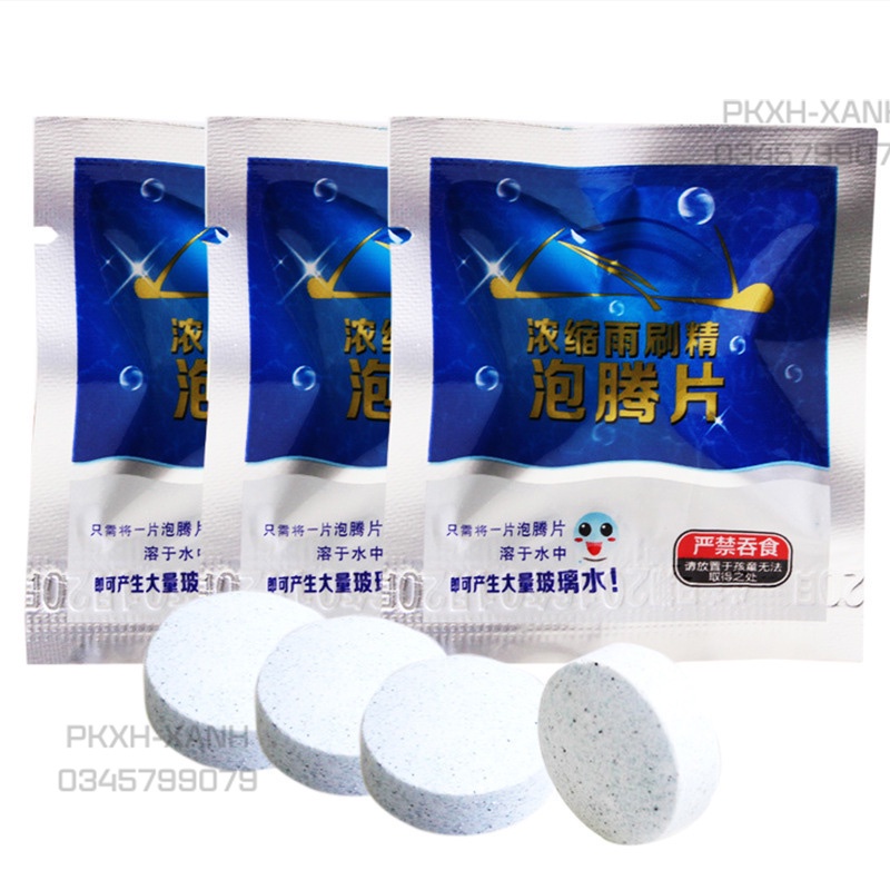 Viên Sủi Rủa Kính Ô Tô , Viên Rửa Kính Xe Hơi Tiện Dụng - Tiết Kiệm - Gia Rẻ