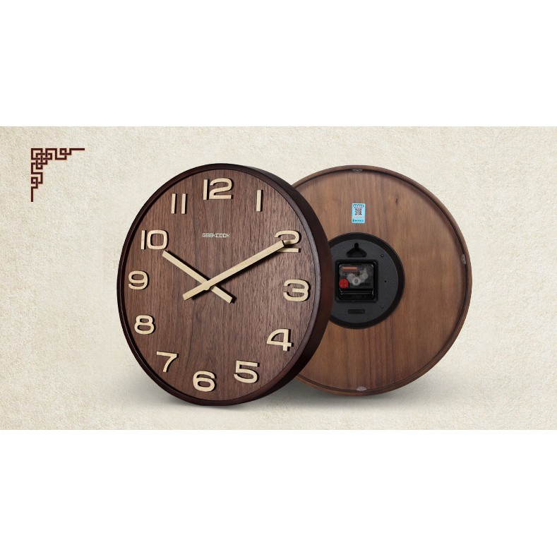 ĐỒNG HỒ GỖ CHÍNH HÃNG GEEKCOOK phong cách BẮC ÂU