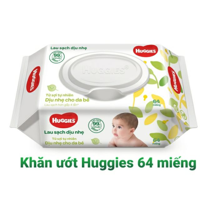 Khăn ướt Huggies 64 miếng